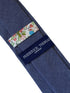 midnight blue grey plain cotton mens tie